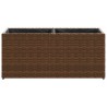 Jardinière avec 2 pots marron 72x30x32 cm résine tressée 557228557228