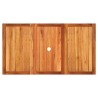 Table de jardin noir 140x80x75 cm résine tressée et bois acacia 557241557241