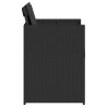 Chaises de jardin lot de 4 avec coussins noir résine tressée 557283557283