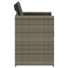 Chaises de jardin avec coussins lot de 4 gris résine tressée 557284557284