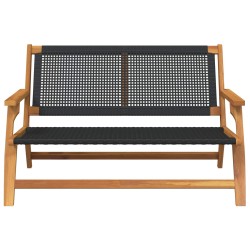 Mobilier de jardin Noir 122 x 78 x 73 cm Bois d'Acacia Massif 557290557290