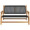 Mobilier de jardin Noir 122 x 78 x 73 cm Bois d'Acacia Massif 557290557290