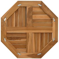 Dessus de table 60x60x2,5 cm octogonal bois de teck massif 557291557291