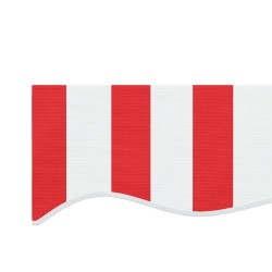 Tissu de remplacement pour auvent rayures rouges et blanches 557293557293