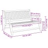 Banc Relax Marron Bois d'Acacia Massif 557294557294