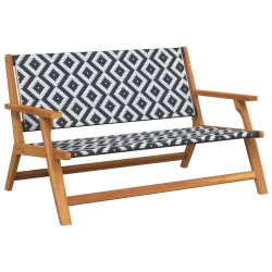 Mobilier de jardin Noir et Blanc 122 x 78 x 73 cm 557298557298