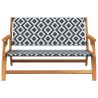 Mobilier de jardin Noir et Blanc 122 x 78 x 73 cm 557298557298