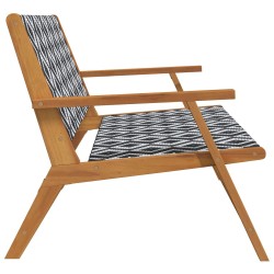 Mobilier de jardin Noir et Blanc 122 x 78 x 73 cm 557298557298