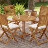 Dessus de table 80x80x2,5 cm octogonal bois de teck massif 557302557302