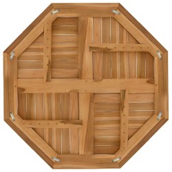 Dessus de table 80x80x2,5 cm octogonal bois de teck massif 557302557302