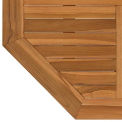 Dessus de table 80x80x2,5 cm octogonal bois de teck massif 557302557302