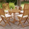 Dessus de table 70x70x2,5 cm octogonal bois de teck massif 557303557303