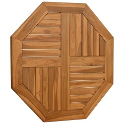 Dessus de table 70x70x2,5 cm octogonal bois de teck massif 557303557303