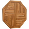 Dessus de table 70x70x2,5 cm octogonal bois de teck massif 557303557303