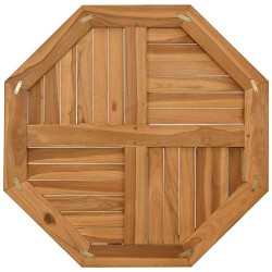 Dessus de table 70x70x2,5 cm octogonal bois de teck massif 557303557303