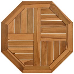 Dessus de table 50x50x2,5 cm octogonal bois de teck massif 557304557304