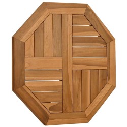 Dessus de table 50x50x2,5 cm octogonal bois de teck massif 557304557304