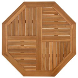 Dessus de table 90x90x2,5 cm octogonal bois de teck massif 557312557312