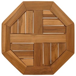 Dessus de table 40x40x2,5 cm octogonal bois de teck massif 557315557315