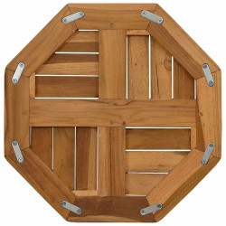 Dessus de table 40x40x2,5 cm octogonal bois de teck massif 557315557315