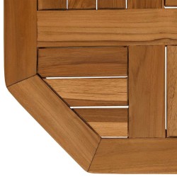 Dessus de table 40x40x2,5 cm octogonal bois de teck massif 557315557315