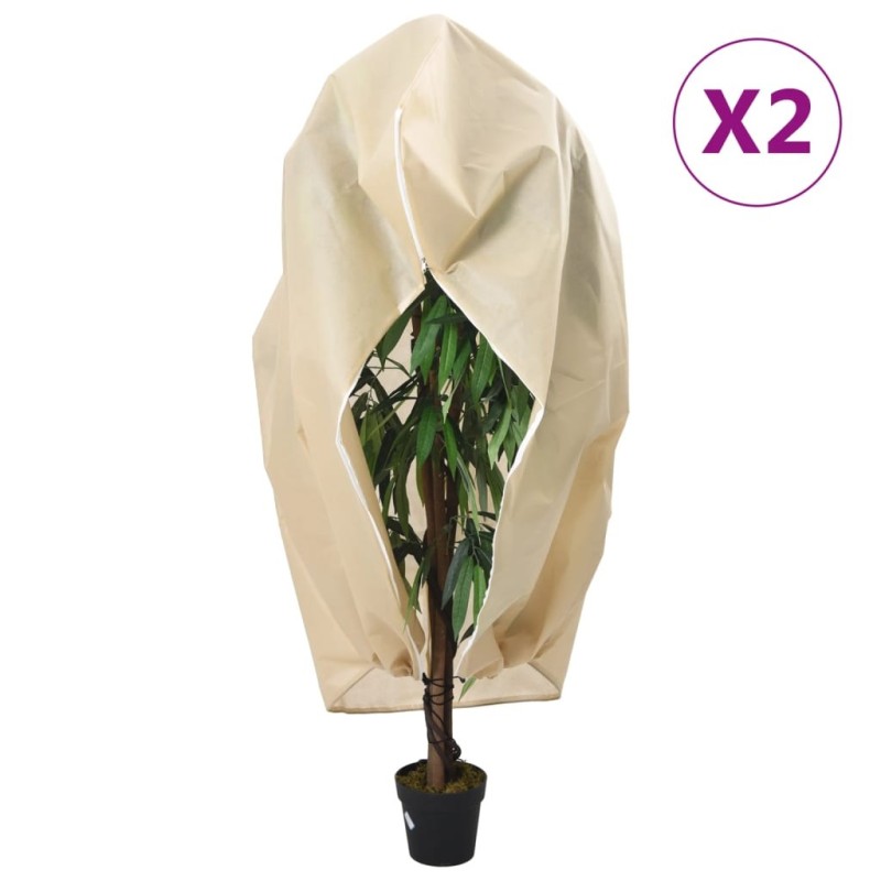 Housses de protection pour plantes avec fermeture éclair 2 pcs 557318557318
