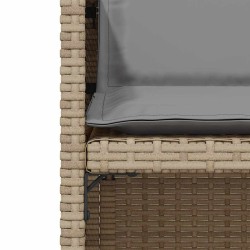 Ensemble de bistro 3 pcs coussins mélange beige résine tressée 557322557322