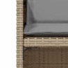 Ensemble de bistro 3 pcs coussins mélange beige résine tressée 557322557322