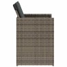 Ensemble à manger de jardin 5 pcs coussins gris résine tressée 557324557324