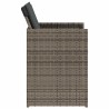 Ensemble à manger de jardin 5 pcs coussins gris résine tressée 557325557325