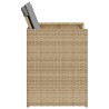 Ensemble à manger de jardin coussins 5 pcs mélange beige rotin 557340557340