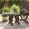 Repose-pied de jardin 40x36,5x38,5 cm bois massif sapin 557344557344