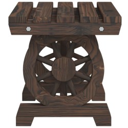 Repose-pied de jardin 40x36,5x38,5 cm bois massif sapin 557344557344