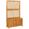 Jardinière avec treillis 100x32x165 cm bois massif d'acacia 557351557351