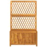 Jardinière avec treillis 100x32x165 cm bois massif d'acacia 557351557351