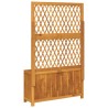 Jardinière avec treillis 100x32x165 cm bois massif d'acacia 557351557351