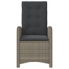 Ensemble de bistro 3 pcs avec coussins gris résine tressée 557365557365