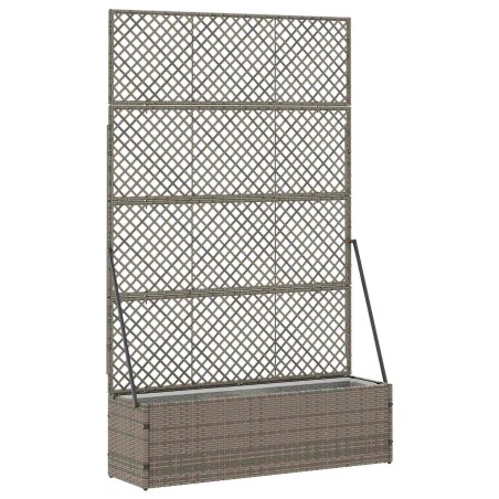 Jardinière Treillis Gris 105 x 30 x 170 cm Métал 557375557375