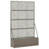 Jardinière Treillis Gris 105 x 30 x 170 cm Métал 557375557375