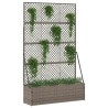 Jardinière Treillis Gris 105 x 30 x 170 cm Métал 557375557375