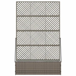 Jardinière Treillis Gris 105 x 30 x 170 cm Métал 557375557375