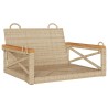Balancelle beige 63x62x40 cm résine tressée 557382557382
