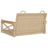 Balancelle beige 63x62x40 cm résine tressée 557382557382