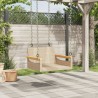 Balancelle beige 63x62x40 cm résine tressée 557384557384