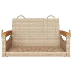 Balancelle beige 63x62x40 cm résine tressée 557384557384