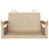 Balancelle beige 63x62x40 cm résine tressée 557384557384