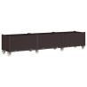 Jardinière à roulettes marron 240x50x54 cm PP 557394557394
