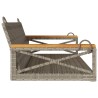 Balancelle gris 109x62x40 cm résine tressée 557397557397