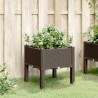 Jardinière avec pieds marron 40x40x42 cm PP 557414557414