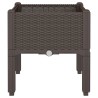 Jardinière avec pieds marron 40x40x42 cm PP 557414557414